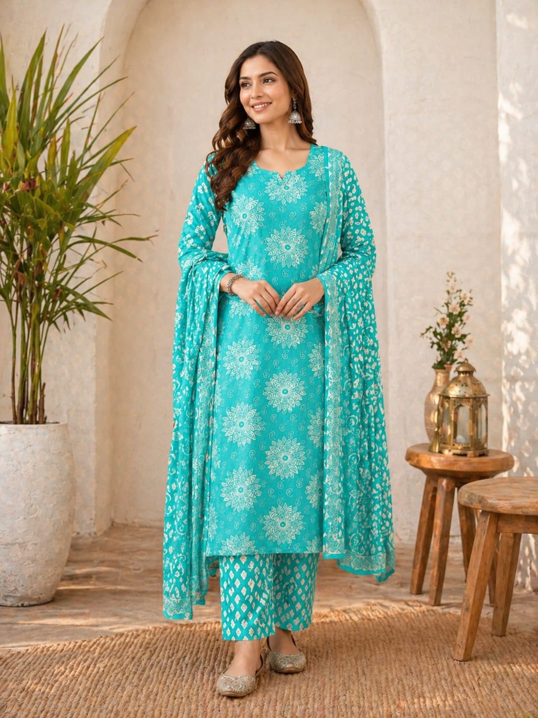 Daisy Bloom Cotton Suit