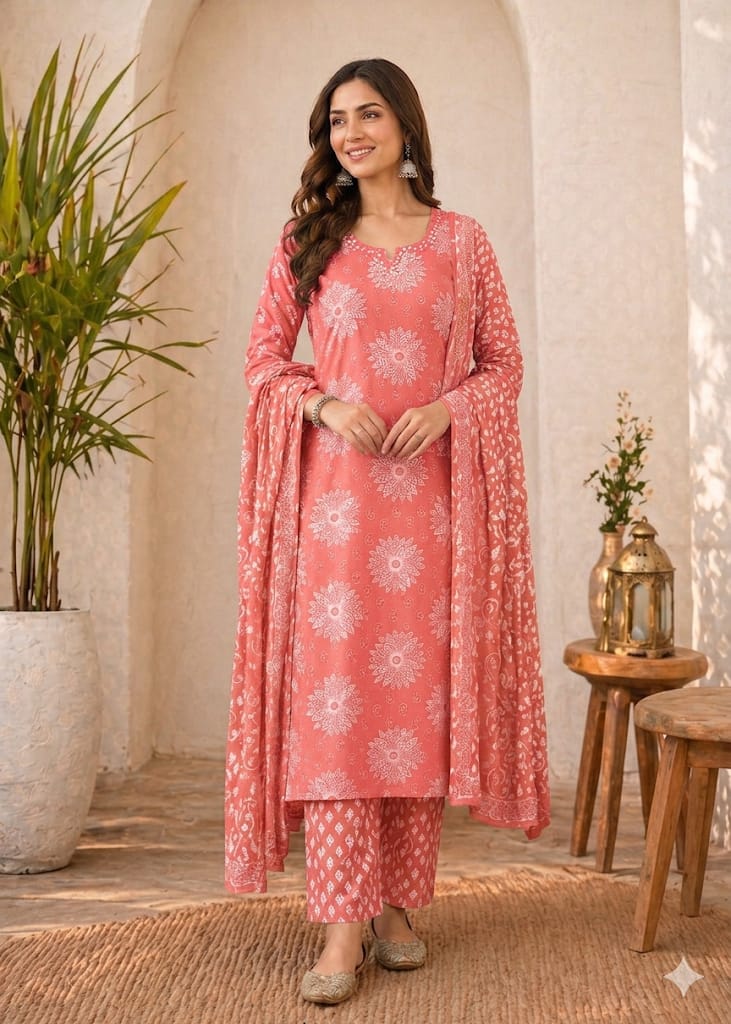 Daisy Bloom Cotton Suit