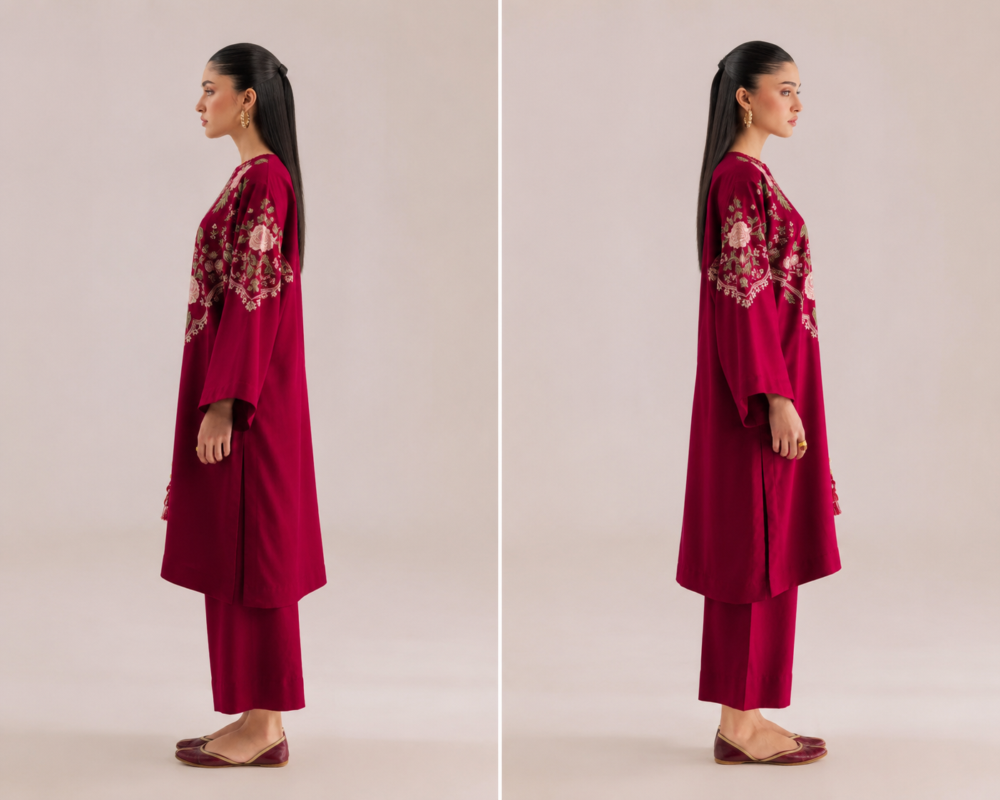 Gulnaar Embroidered Pakmiri Set