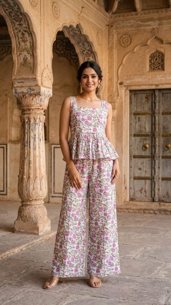 Blush Garden Cotton Co-Ord Set