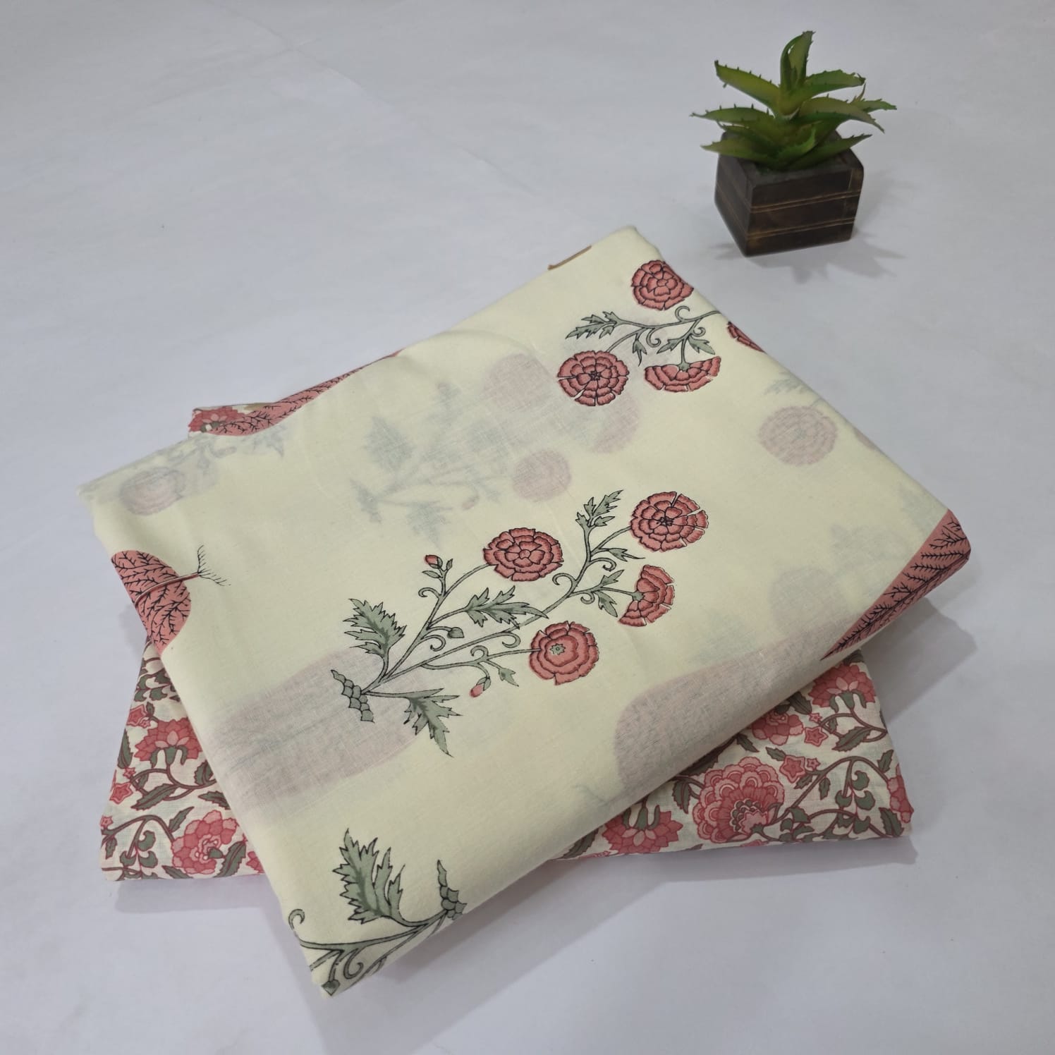 (Gulbahar) Unstitched Cotton Suit
